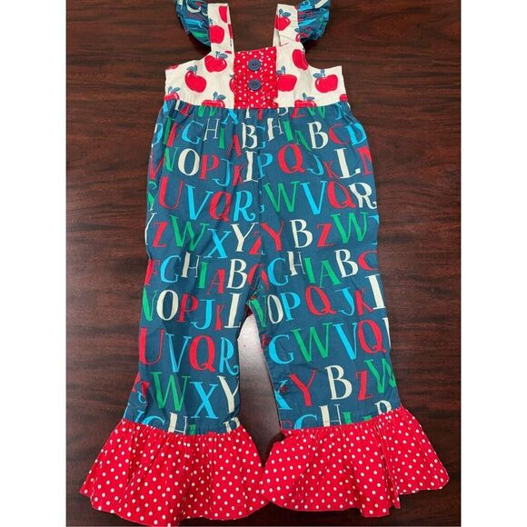 Eleanor Rose Kids Alphabet School Pantsuit Size 2 - Picture 1 of 7